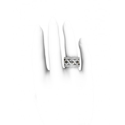 Stylish wide diamond Band
